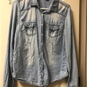 Wet Seal blue jean top!